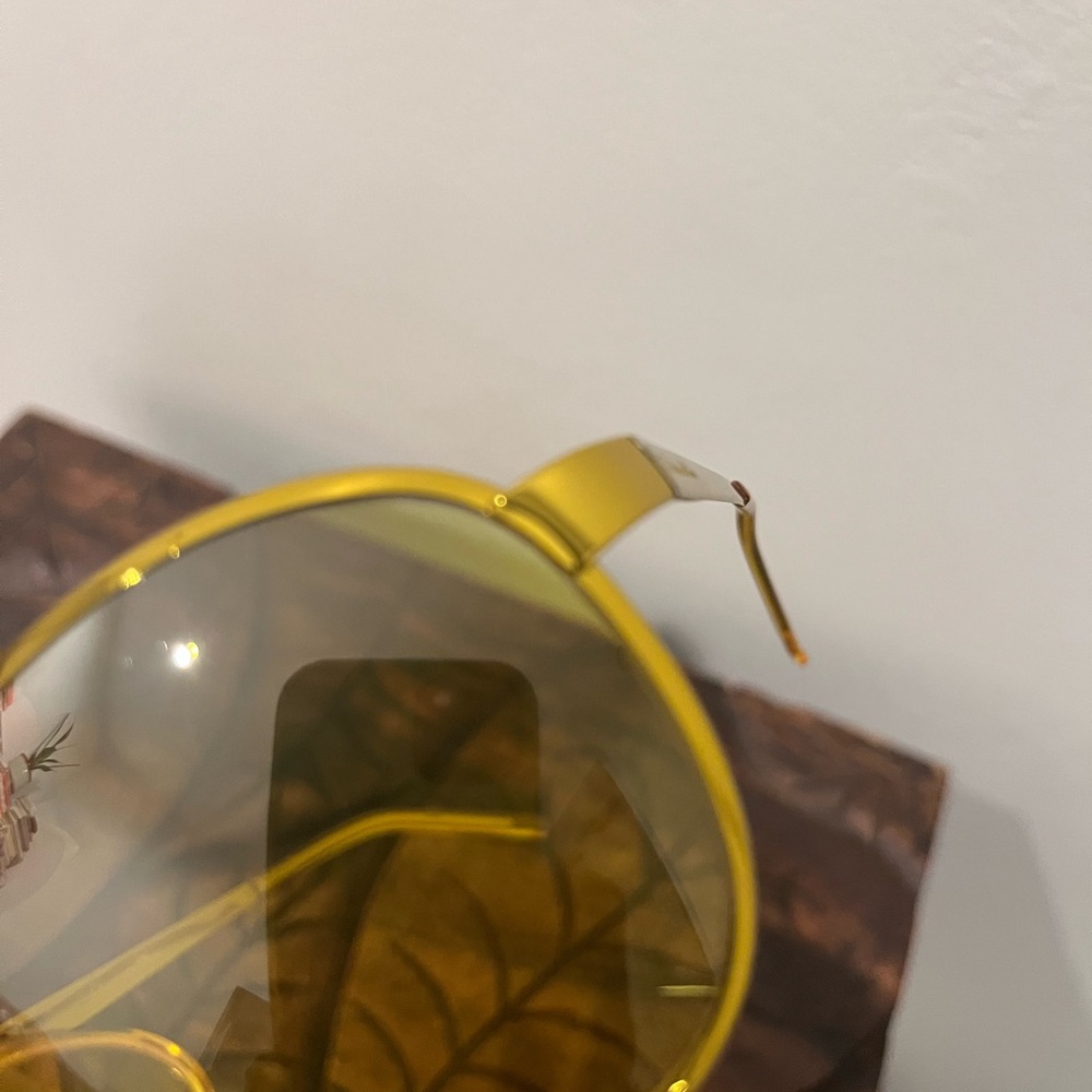 Christian Dior Rodeo Drive Limited Edition Yellow Aviator Visor Sunglasses - Picture 10 of 10